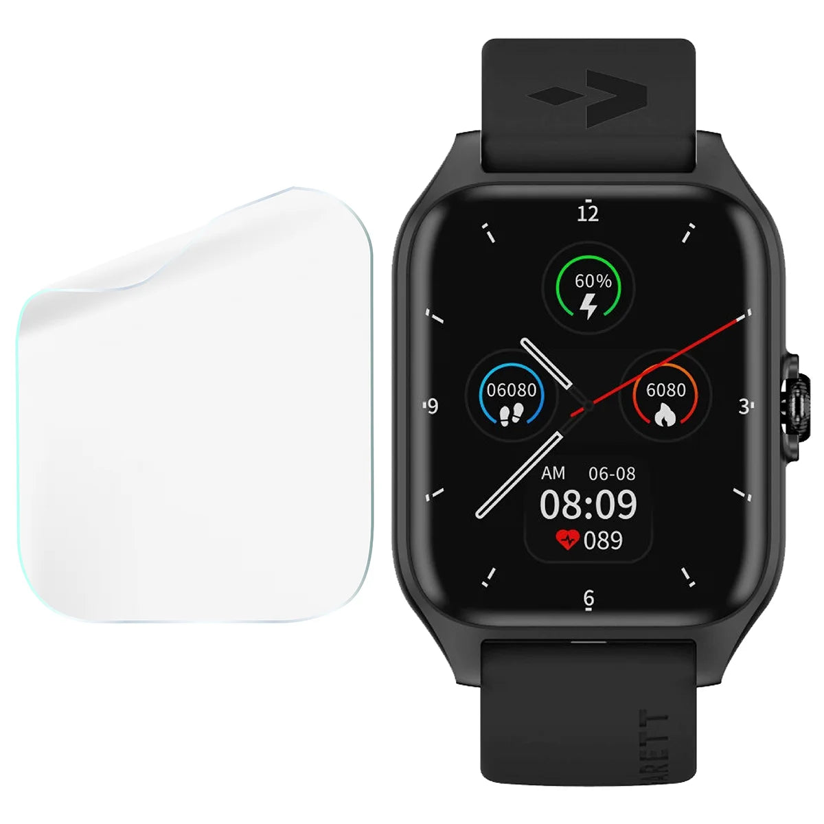 Schutzfolie für den Bildschirm für Garett GRC Activity 2, Bizon Watch HydroFlex, 6 Stück