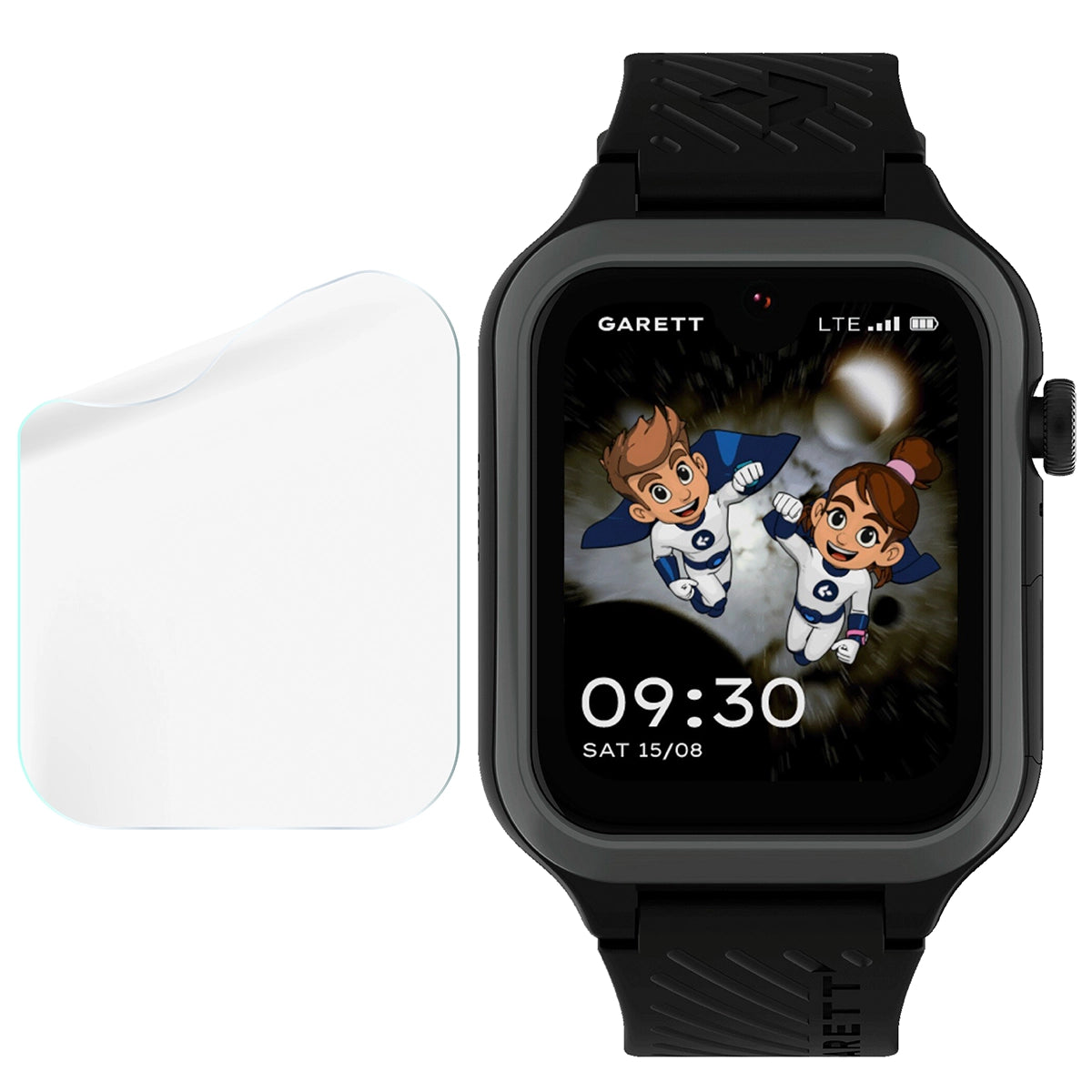 Schutzfolie für den Bildschirm für Garett Kids Essa 2 AI 4G, Bizon Watch HydroFlex, 6 Stück