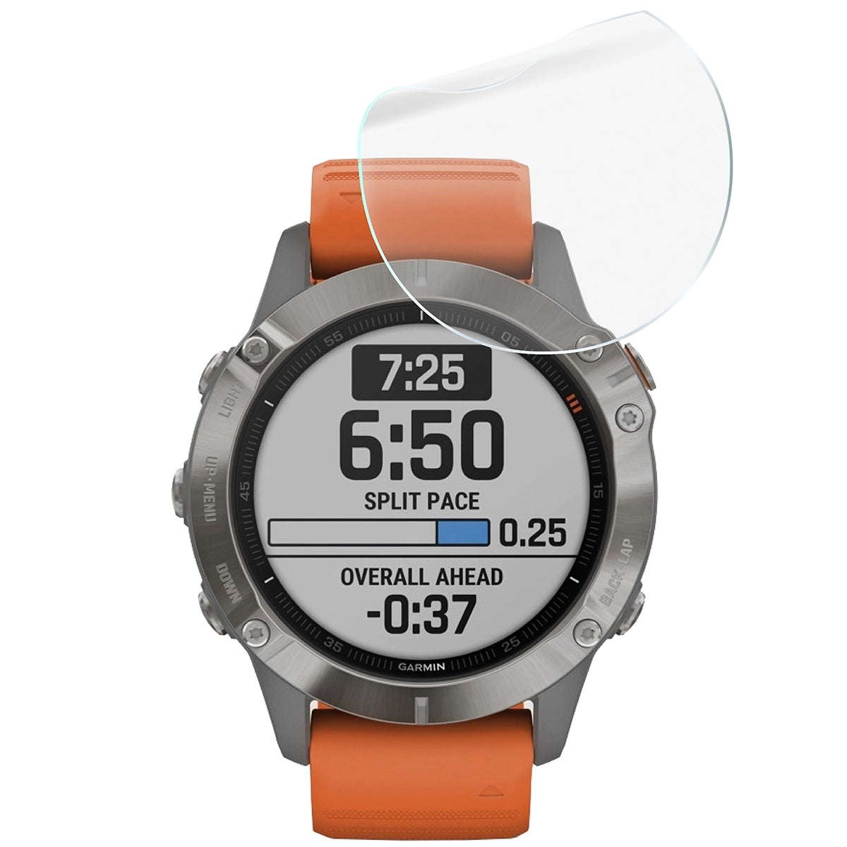 Schutzfolie für den Bildschirm für Garmin Fenix 6 / 6 Pro 47 mm, Bizon Watch HydroFlex, 6 Stück
