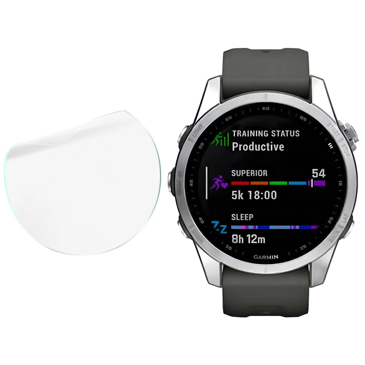 Schutzfolie für den Bildschirm für Garmin Fenix 7S, Bizon Watch HydroFlex, 6 Stück