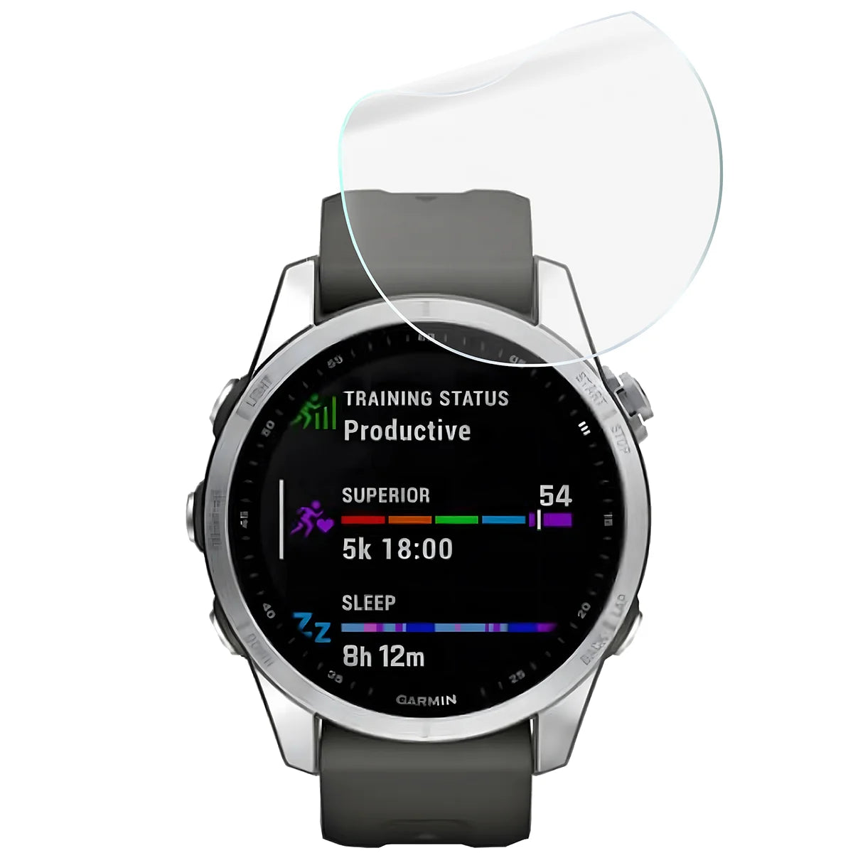 Schutzfolie für den Bildschirm für Garmin Fenix 7S, Bizon Watch HydroFlex, 6 Stück