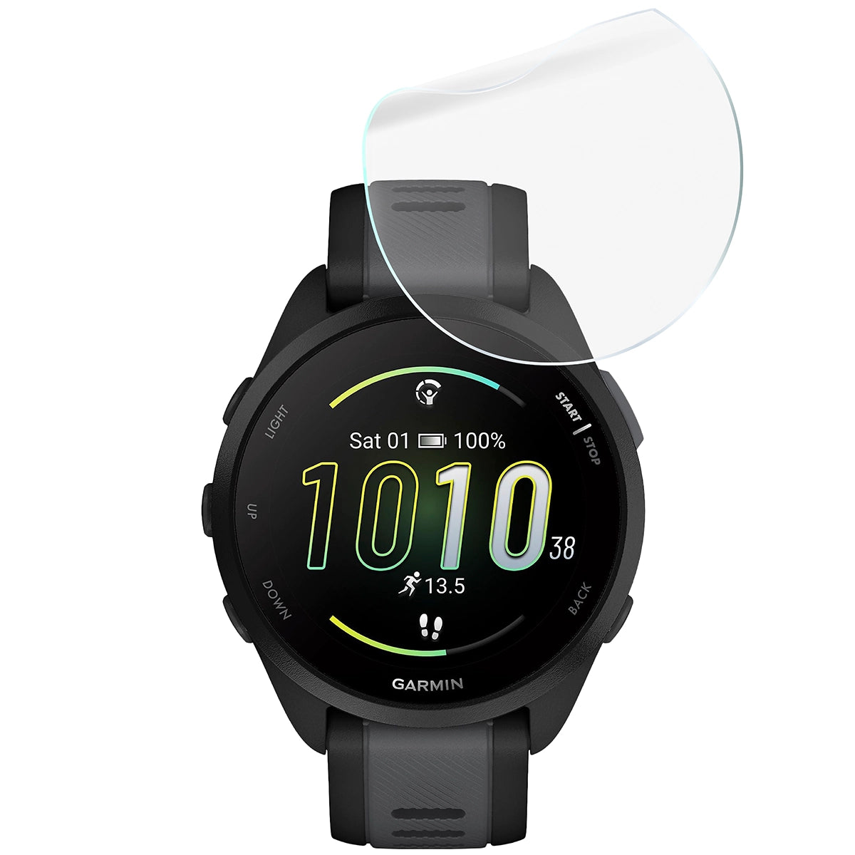 Schutzfolie für den Bildschirm für Garmin Forerunner 165, Bizon Watch HydroFlex, 6 Stück