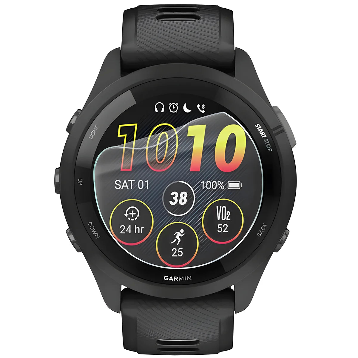 Schutzfolie für den Bildschirm für Garmin Forerunner 265, Bizon Watch HydroFlex, 6 Stück