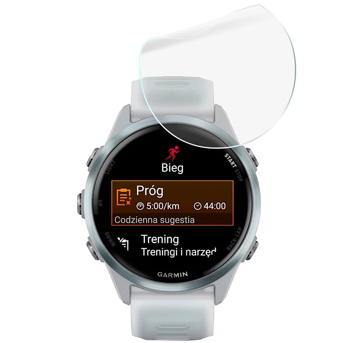Schutzfolie für den Bildschirm für Garmin Forerunner 570 42 mm, Bizon Watch HydroFlex, 6 Stück