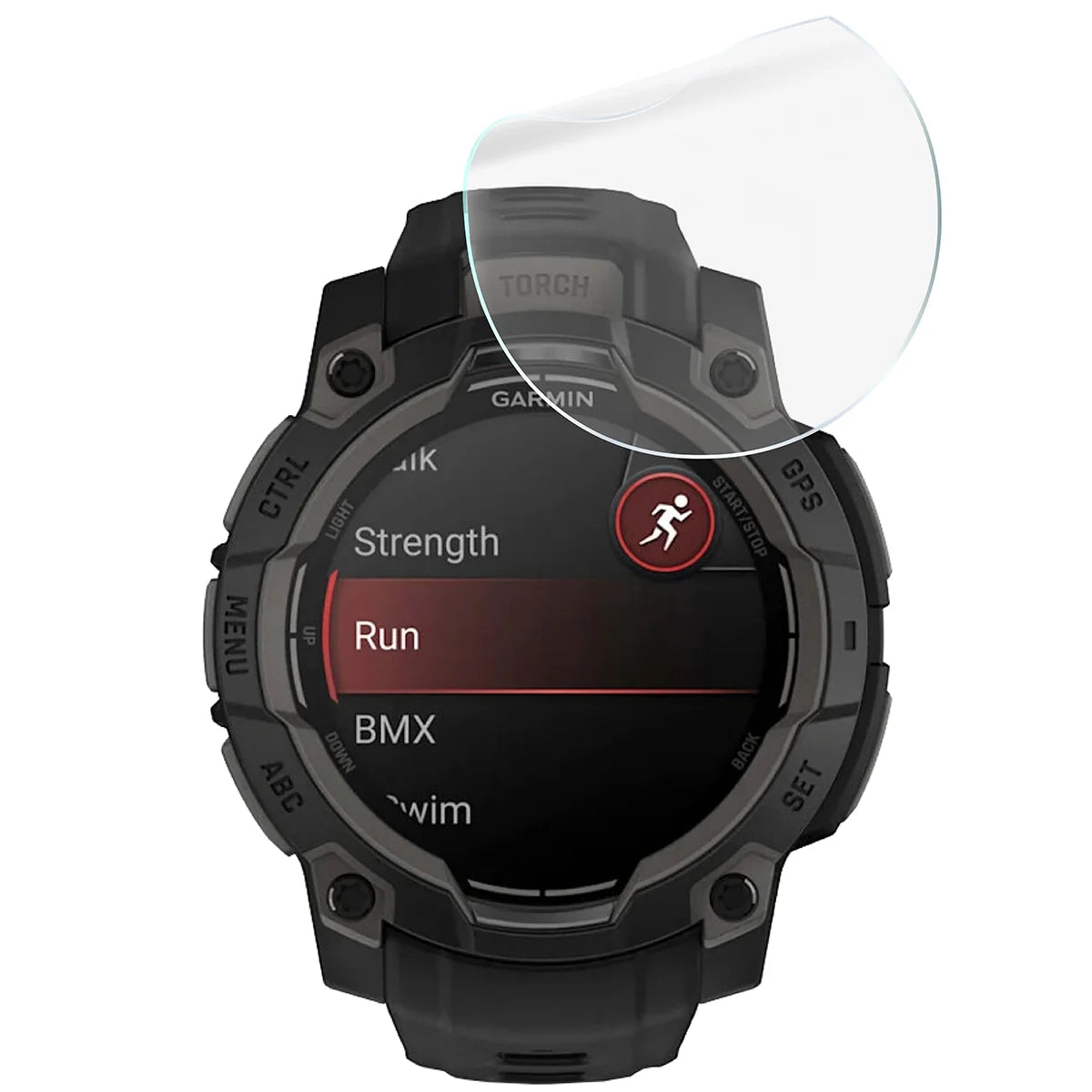 Schutzfolie für den Bildschirm für Garmin Instinct 3 45 mm AMOLED, Bizon Watch HydroFlex, 6 Stück