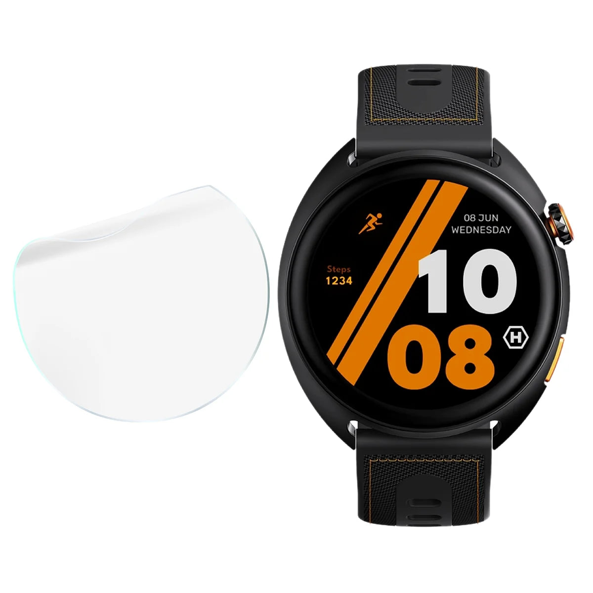 Schutzfolie für den Bildschirm für Hammer Ventus Pro, Bizon Watch HydroFlex, 6 Stück (4/5)