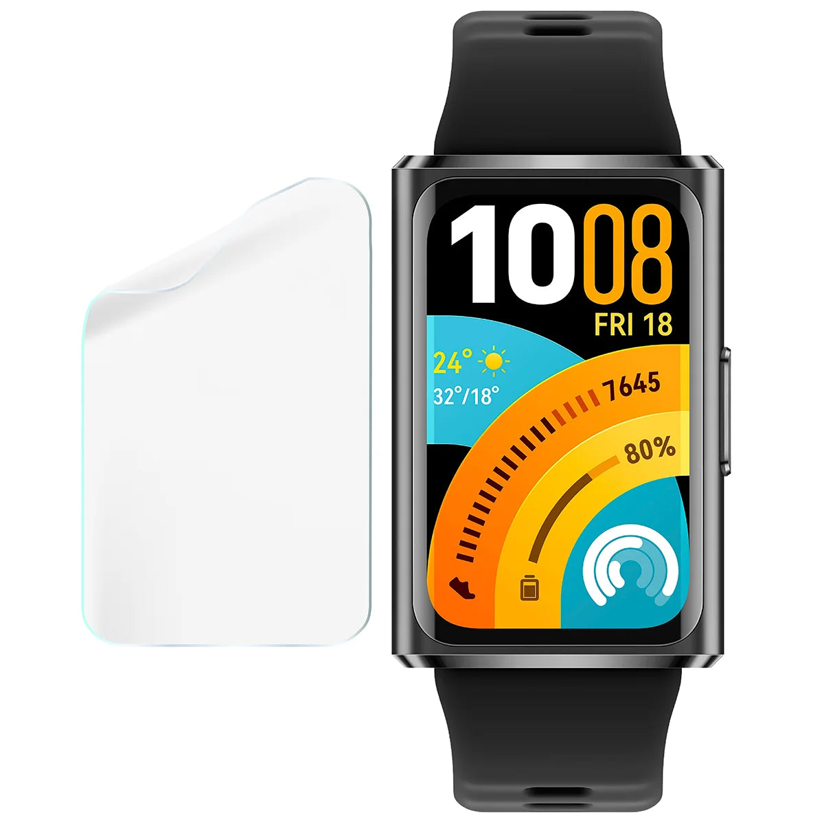 Schutzfolie für den Bildschirm für Huawei Band 11 Pro, Bizon Watch HydroFlex, 6 Stück