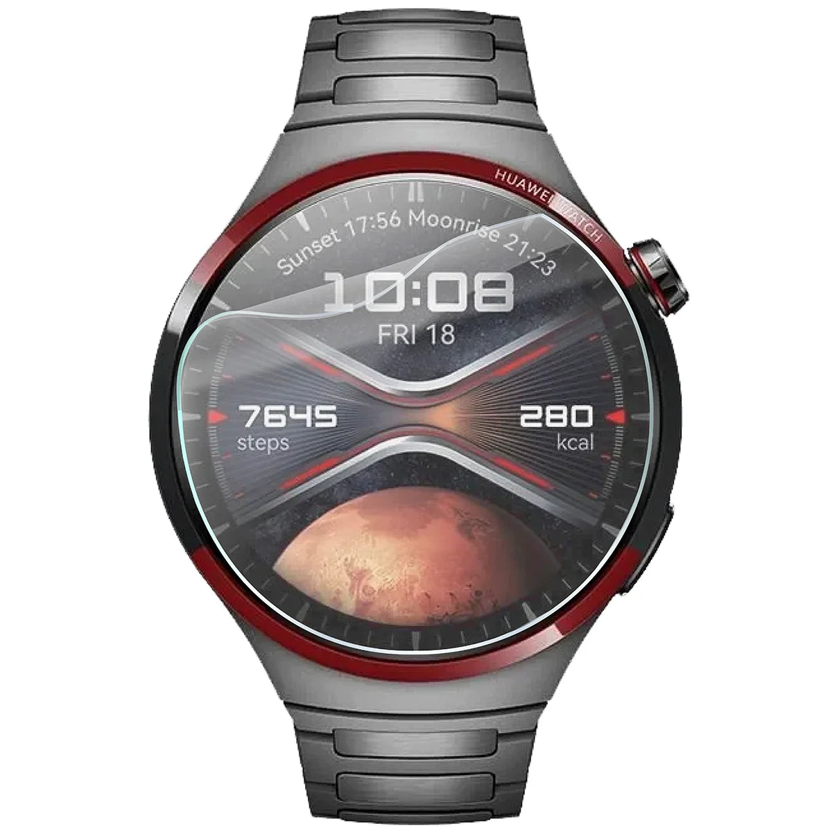 Schutzfolie für den Bildschirm für Huawei Watch 4 Pro, Bizon Watch HydroFlex, 6 Stück
