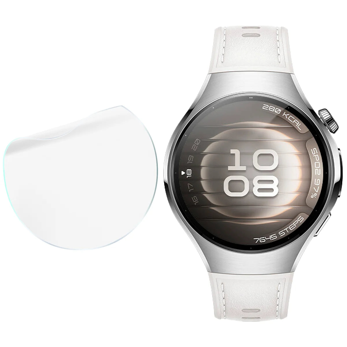Schutzfolie für den Bildschirm für Huawei Watch 5 42 mm, Bizon Watch HydroFlex, 6 Stück