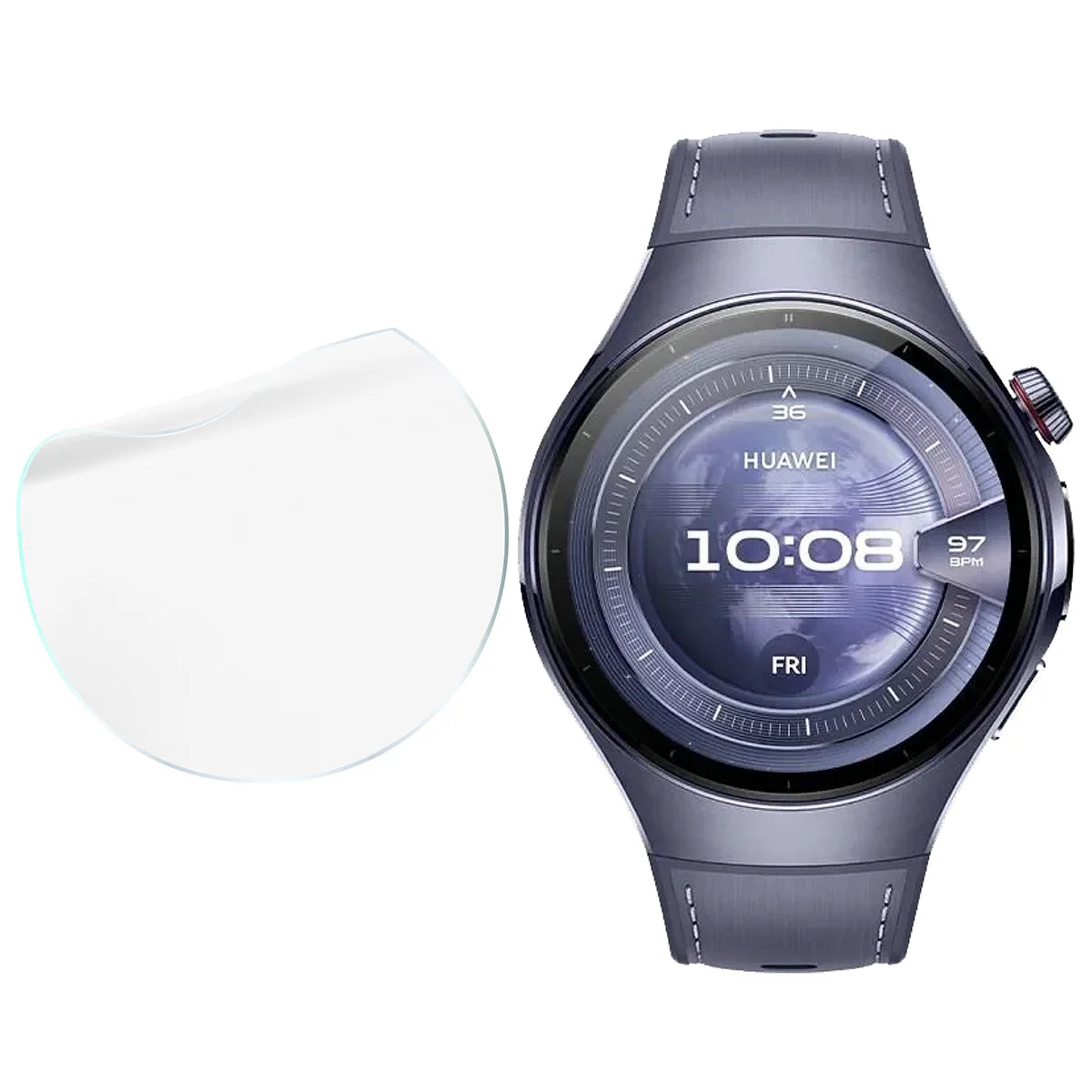 Schutzfolie für den Bildschirm für Huawei Watch 5 46 mm, Bizon Watch HydroFlex, 6 Stück