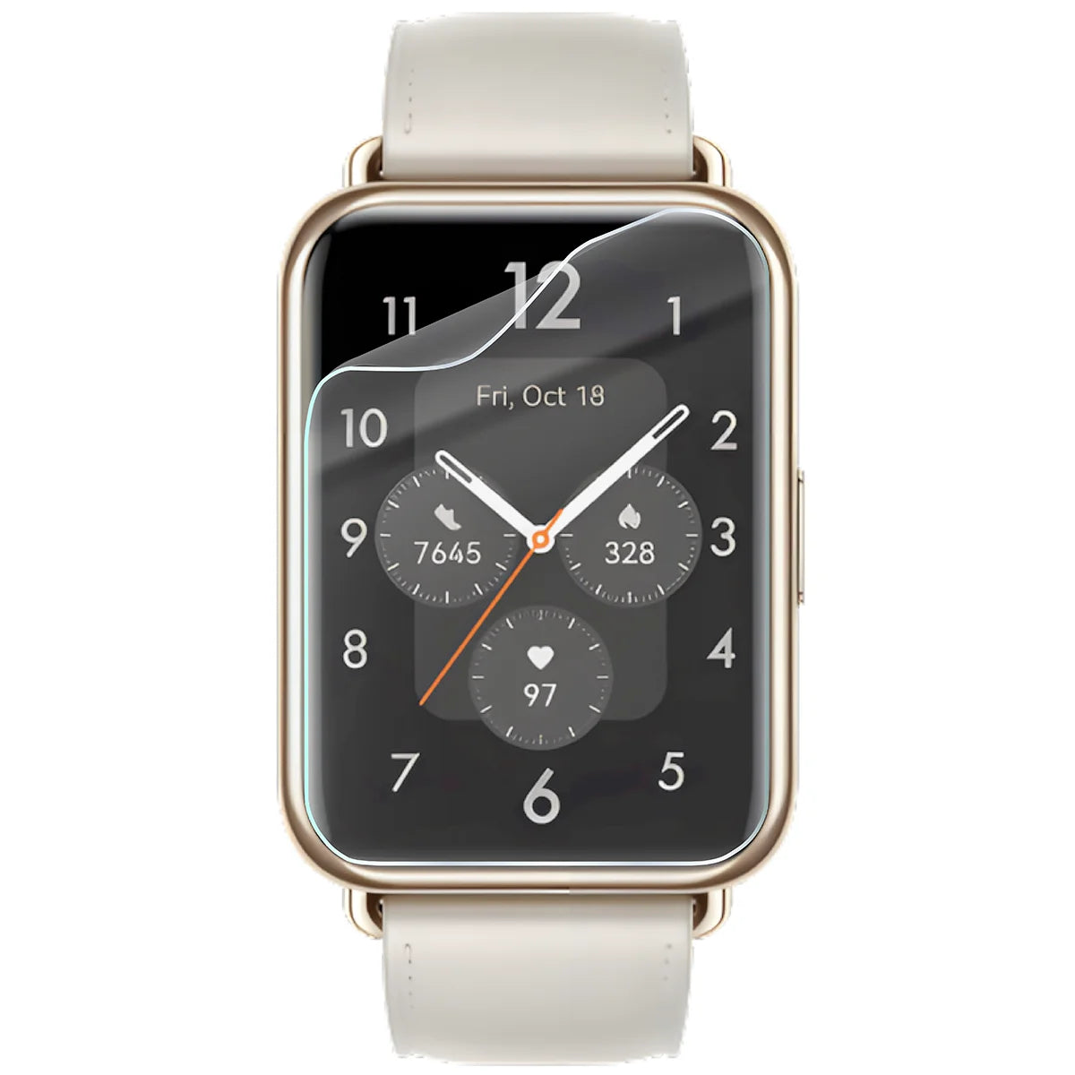 Schutzfolie für den Bildschirm für Huawei Watch Fit 2, Bizon Watch HydroFlex, 6 Stück