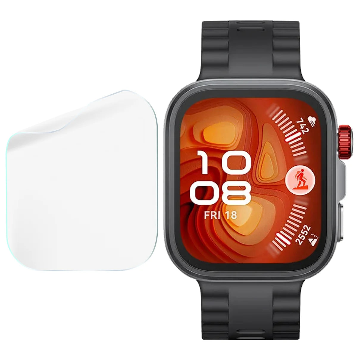 Schutzfolie für den Bildschirm für Huawei Watch Fit 4 Pro, Bizon Watch HydroFlex, 6 Stück