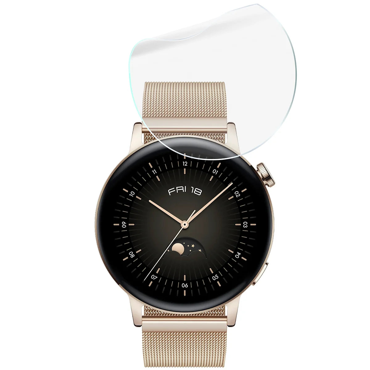 Schutzfolie für den Bildschirm für Huawei Watch GT 3 42 mm Elegant, Bizon Watch HydroFlex, 6 Stück