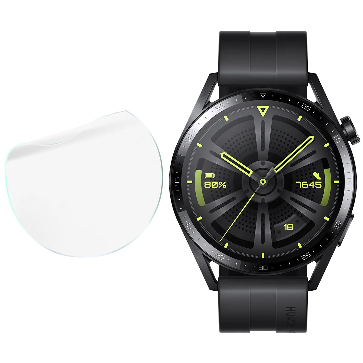 Schutzfolie für den Bildschirm für Huawei Watch GT 3 46 mm Active, Bizon Watch HydroFlex, 6 Stück