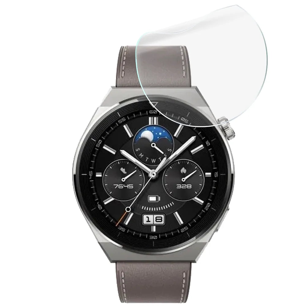 Schutzfolie für den Bildschirm für Huawei Watch GT3 Pro 46mm, Bizon Watch HydroFlex, 6 Stück (5/5)