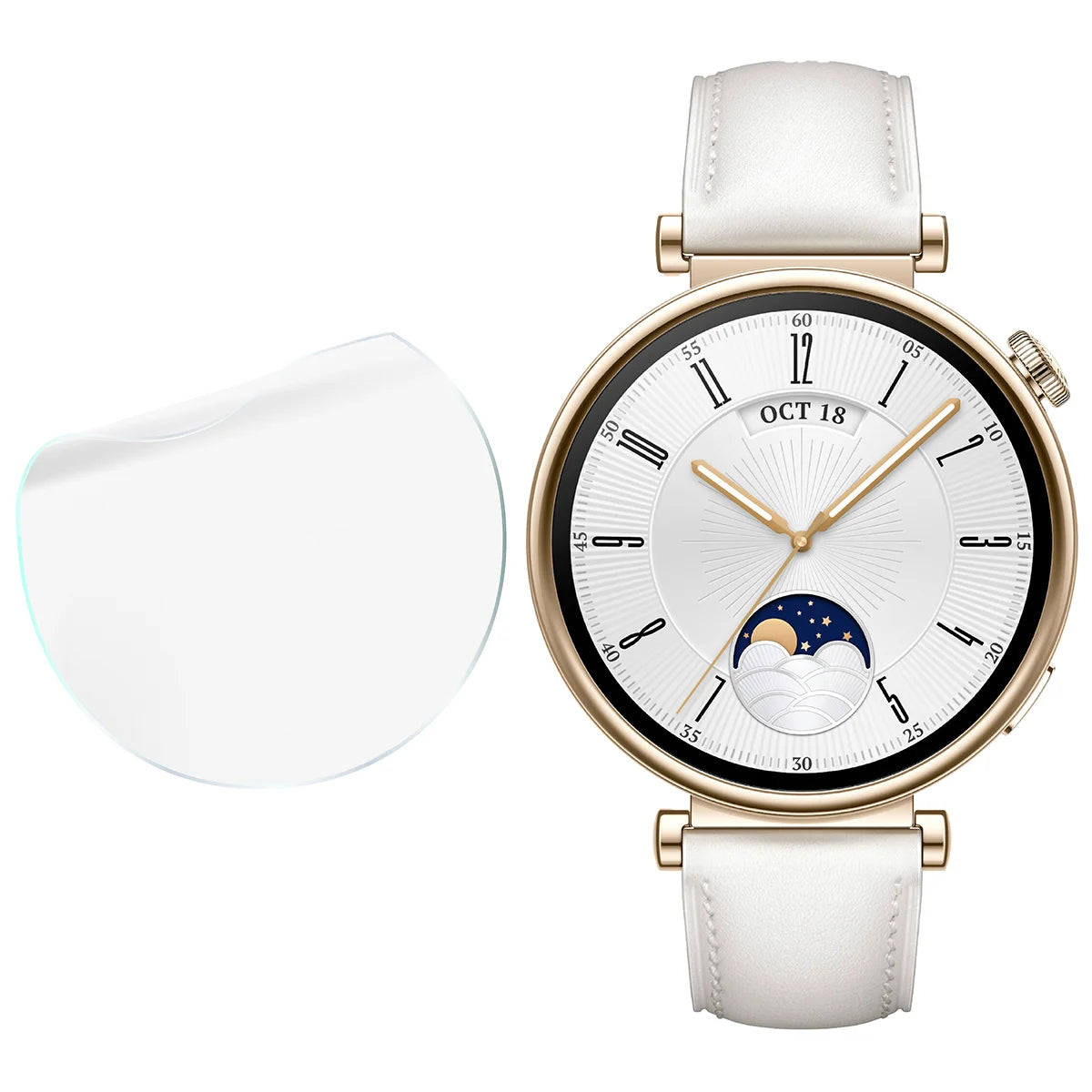 Schutzfolie für den Bildschirm für Huawei Watch GT 4 41 mm, Bizon Watch HydroFlex, 6 Stück