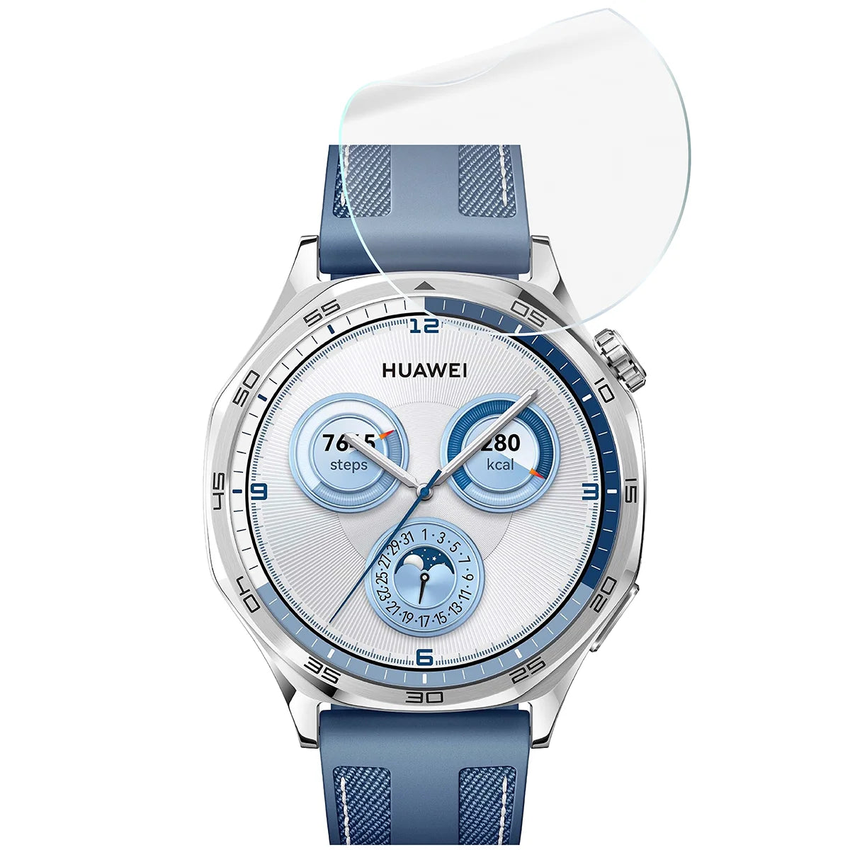 Schutzfolie für den Bildschirm für Huawei Watch GT 5 46 mm, Bizon Watch HydroFlex, 6 Stück