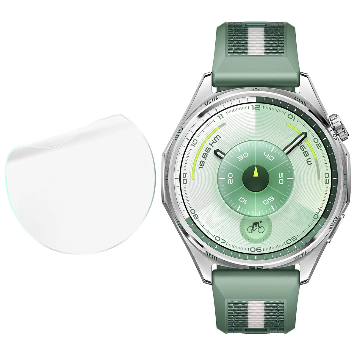 Schutzfolie für den Bildschirm für Huawei Watch GT6 46 mm, Bizon Watch HydroFlex, 6 Stück