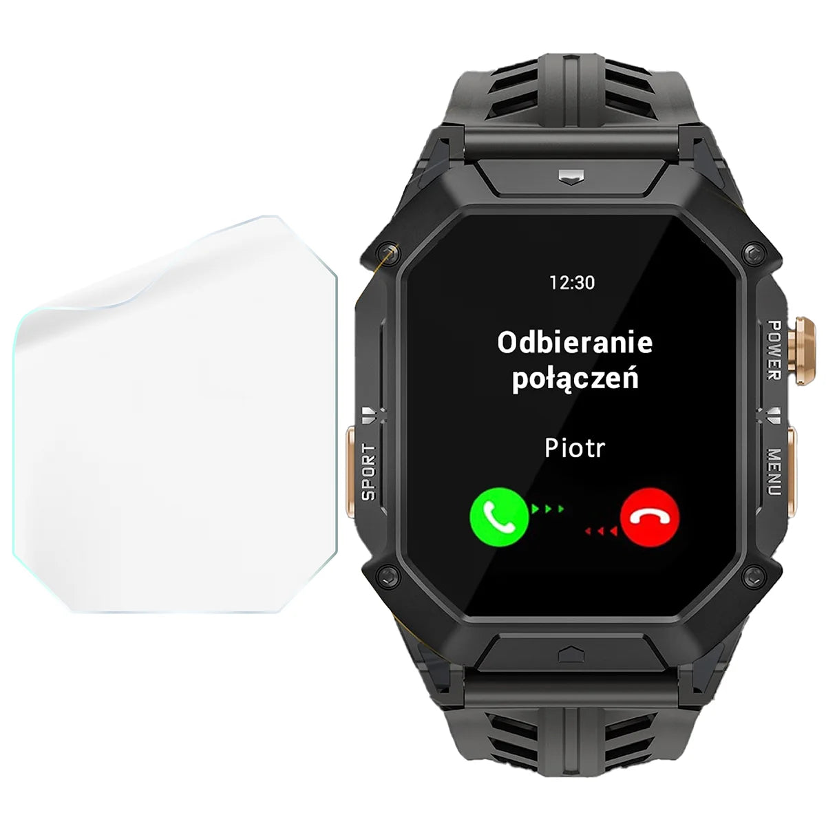 Schutzfolie für den Bildschirm für JG Smart JGS-X1, Bizon Watch HydroFlex, 6 Stück