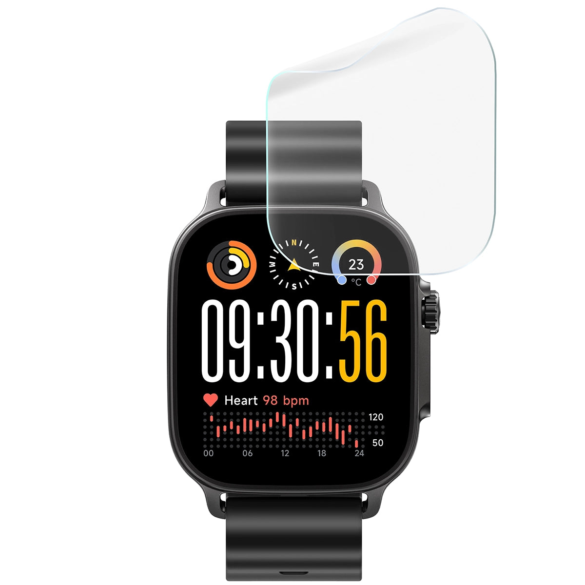 Schutzfolie für den Bildschirm für Realme Watch 5, Bizon Watch HydroFlex, 6 Stück