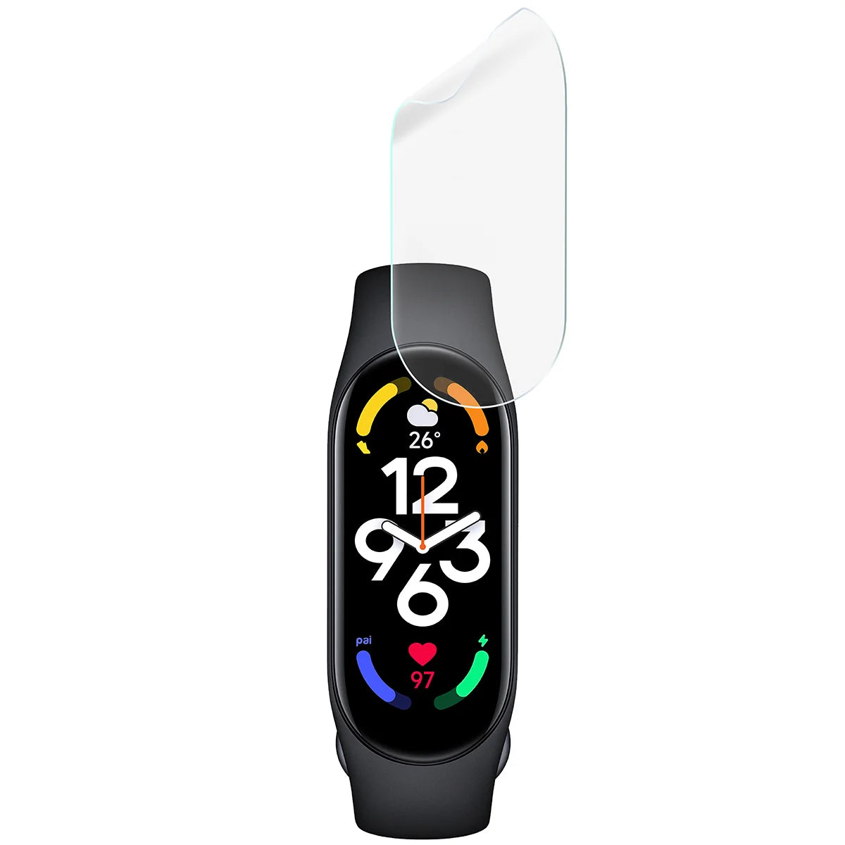 Schutzfolie für den Bildschirm für Xiaomi Mi Band 7, Bizon Watch HydroFlex, 6 Stück