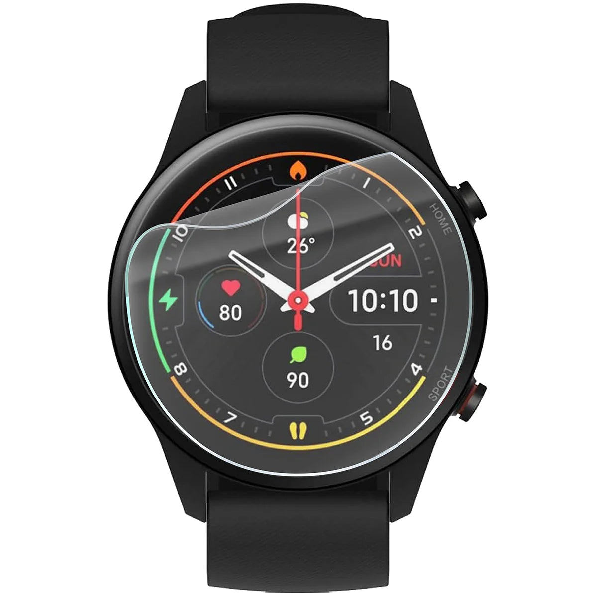 Schutzfolie für den Bildschirm für Xiaomi Mi Watch, Bizon Watch HydroFlex, 6 Stück
