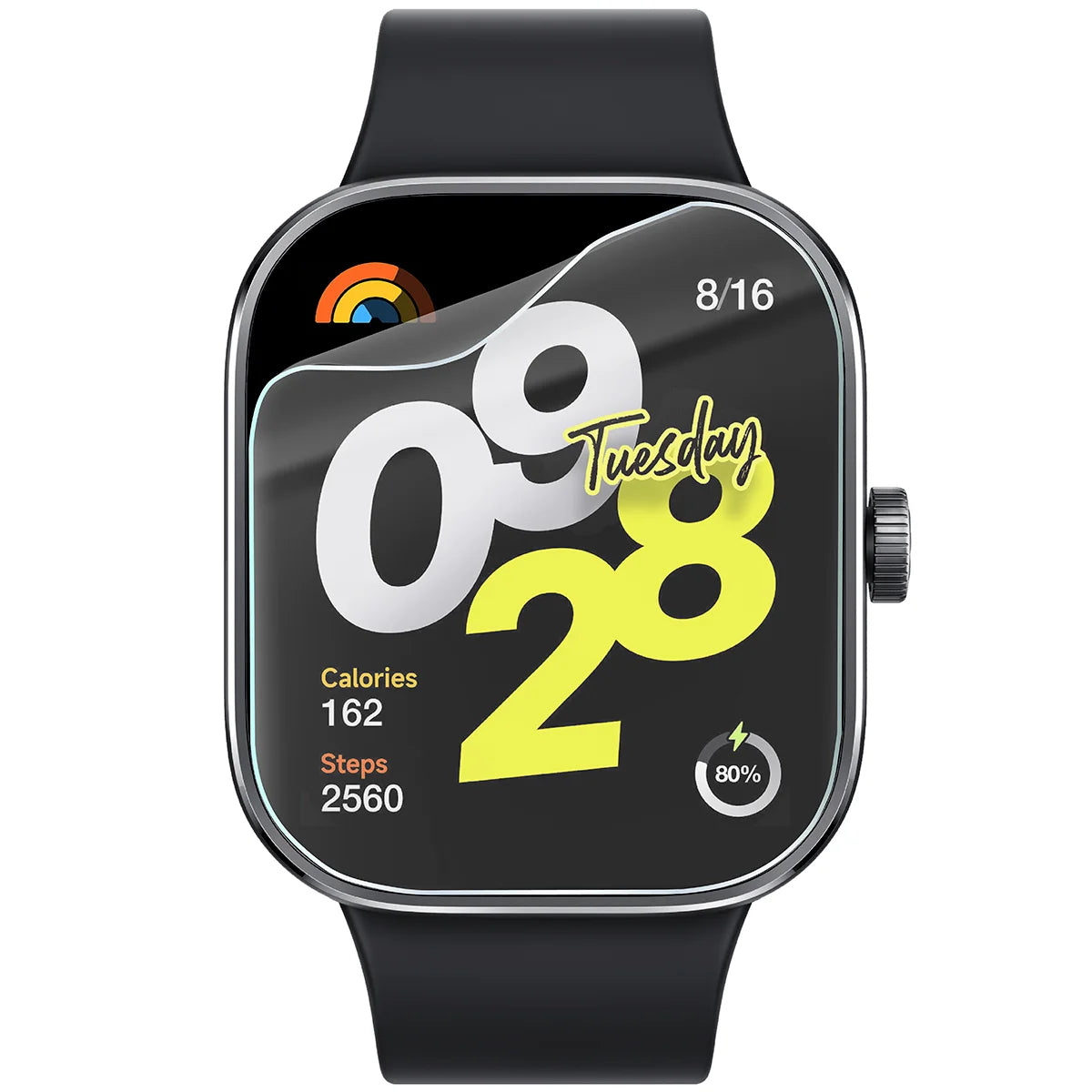 Schutzfolie für den Bildschirm für Xiaomi Redmi Watch 4, Bizon Watch HydroFlex, 6 Stück