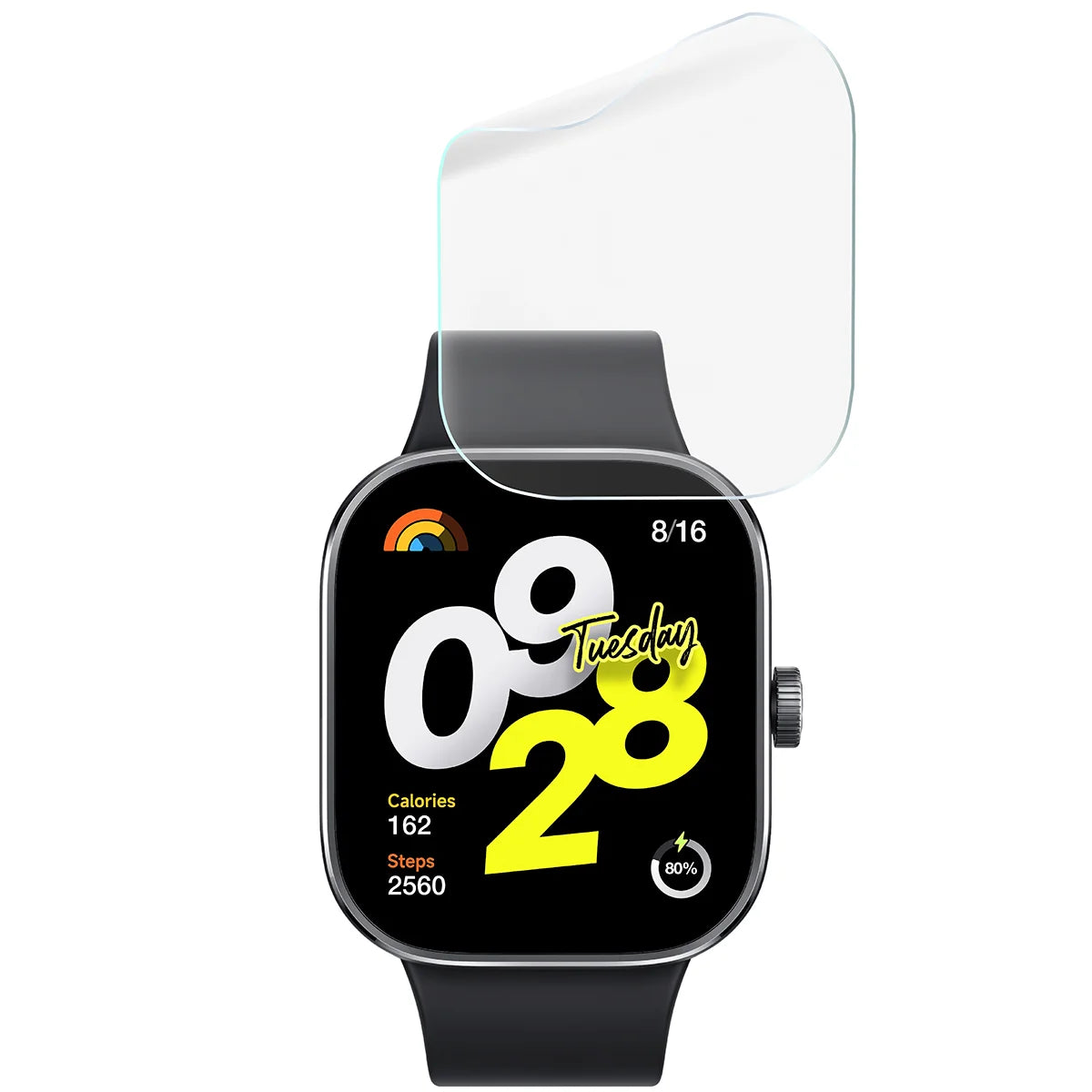 Schutzfolie für den Bildschirm für Xiaomi Redmi Watch 4, Bizon Watch HydroFlex, 6 Stück