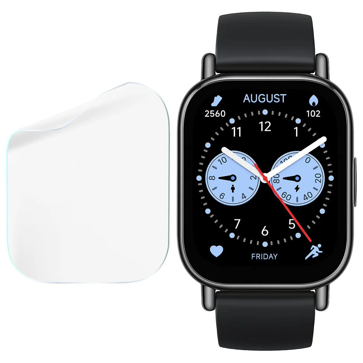 Schutzfolie für den Bildschirm für Xiaomi Redmi Watch 5 Lite, Bizon Watch HydroFlex, 6 Stück