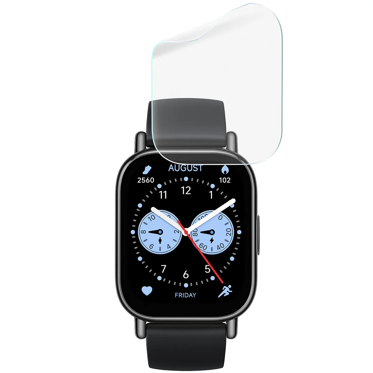 Schutzfolie für den Bildschirm für Xiaomi Redmi Watch 5 Lite, Bizon Watch HydroFlex, 6 Stück