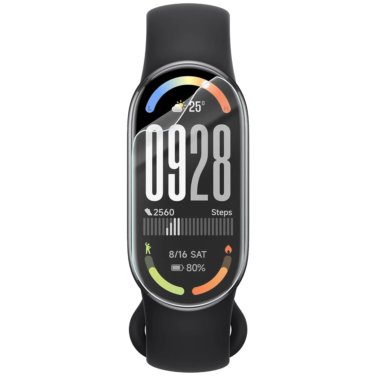 Schutzfolie für den Bildschirm für Xiaomi Smart Band 10, Bizon Watch HydroFlex, 6 Stück