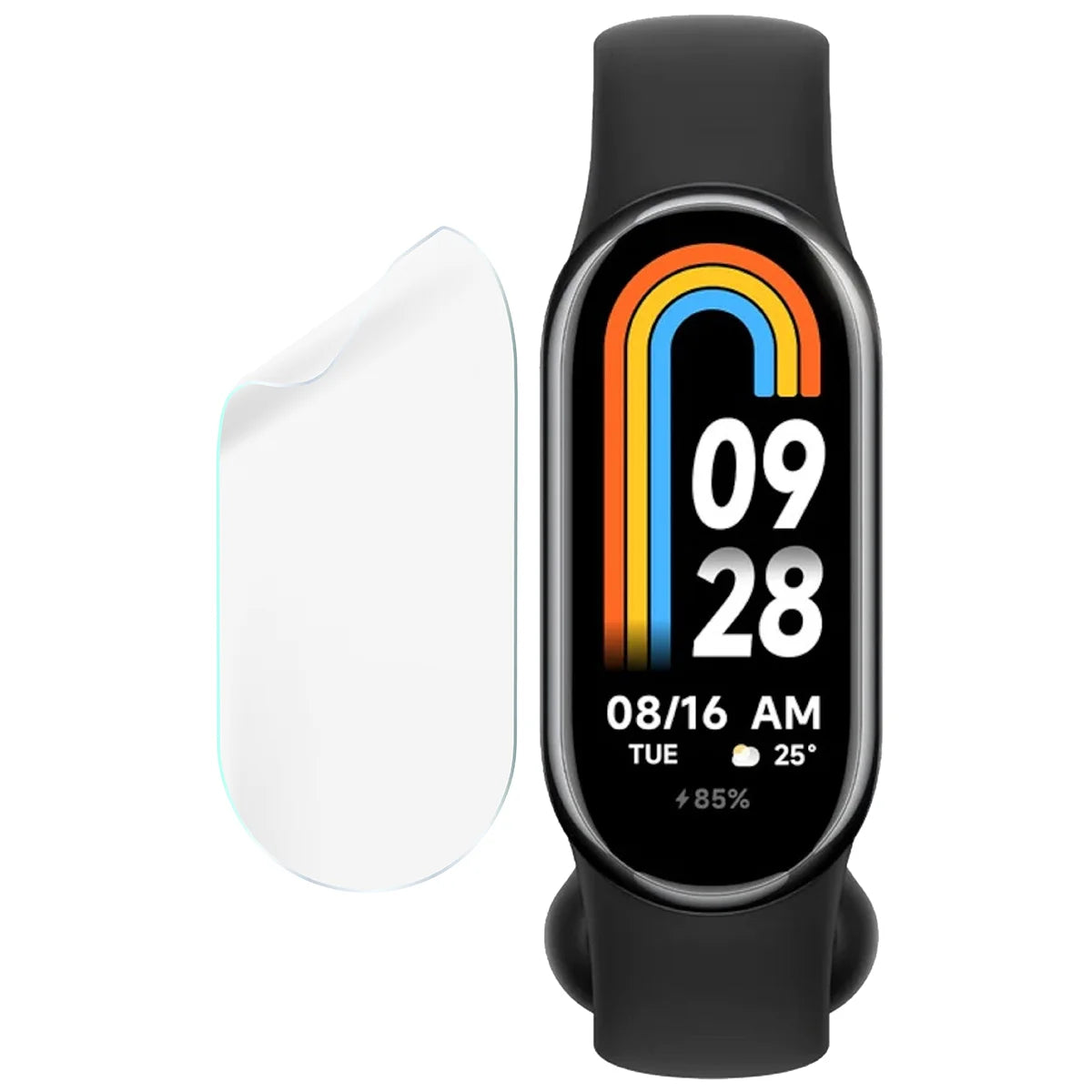 Schutzfolie für den Bildschirm für Xiaomi Smart Band 8, Bizon Watch HydroFlex, 6 Stück