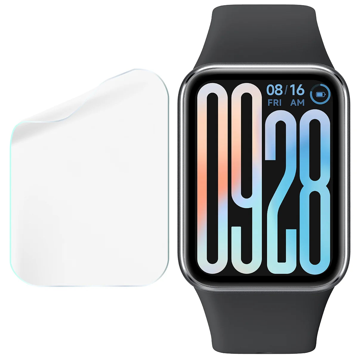 Schutzfolie für den Bildschirm für Xiaomi Smart Band 9 Pro, Bizon Watch HydroFlex, 6 Stück