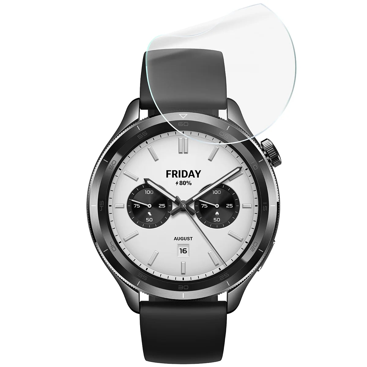 Schutzfolie für den Bildschirm für Xiaomi Watch S4 41 mm, Bizon Watch HydroFlex, 6 Stück