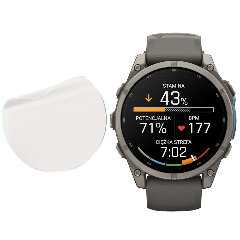 Matte Folie für Garmin Fenix 9 (47 mm), Bizon Watch Film Matte Duo, 2 Stück (4/5)