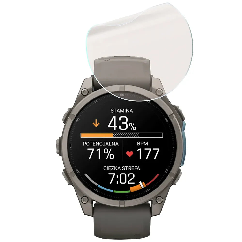 Matte Folie für Garmin Fenix 9 (47 mm), Bizon Watch Film Matte Duo, 2 Stück (5/5)