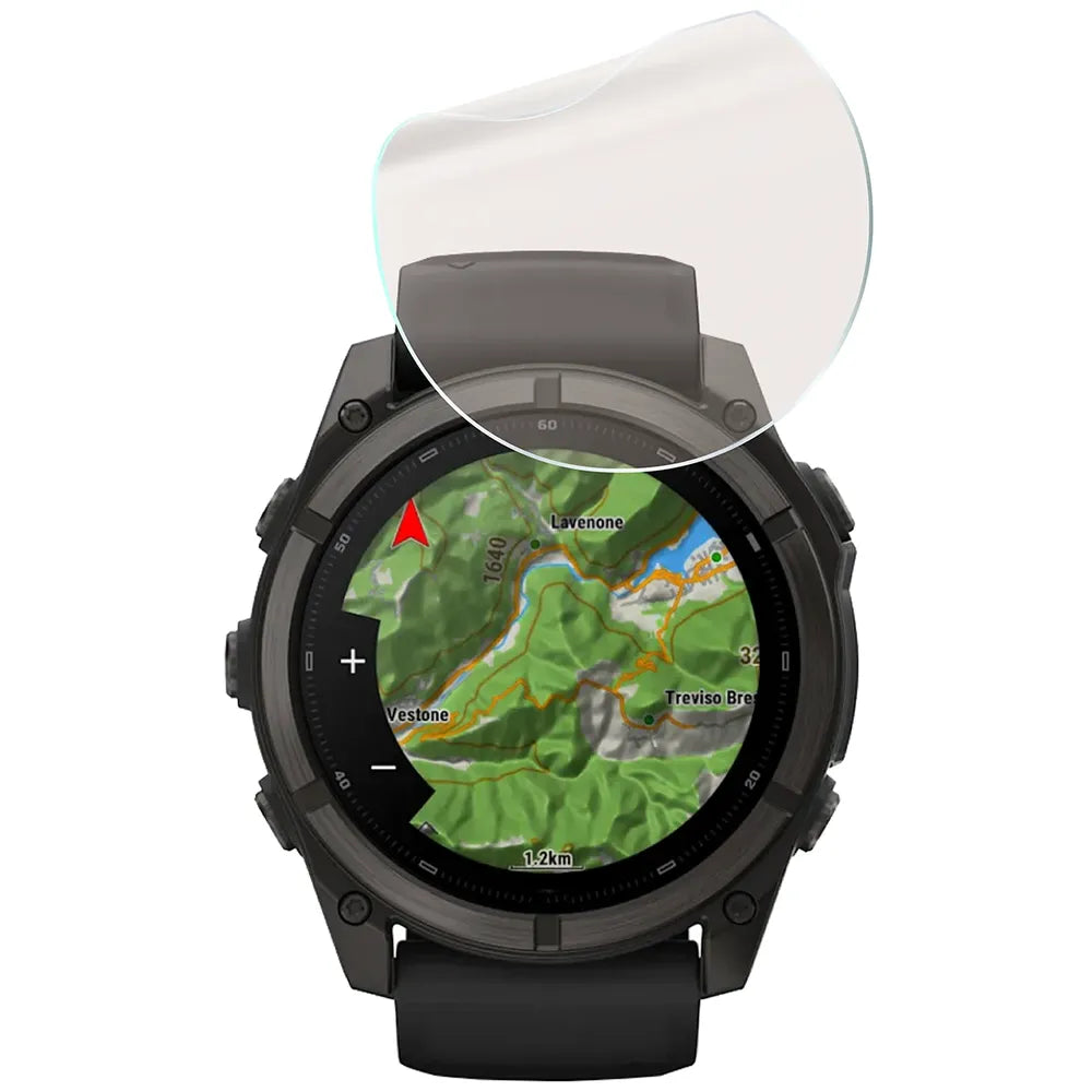 Matte Folie für Garmin Fenix 9 (51 mm), Bizon Watch Film Matte Duo, 2 Stück (5/5)