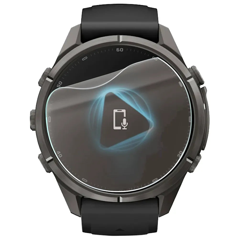 Matte Folie für Garmin Fenix 9 Pro (43 mm), Bizon Watch Film Matte Duo, 2 Stück (2/5)