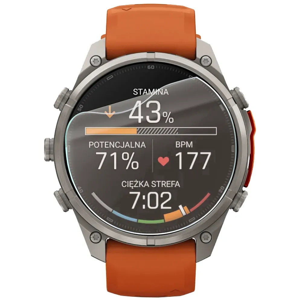 Matte Folie für Garmin Fenix 9 Pro (47 mm), Bizon Watch Film Matte Duo, 2 Stück (2/5)
