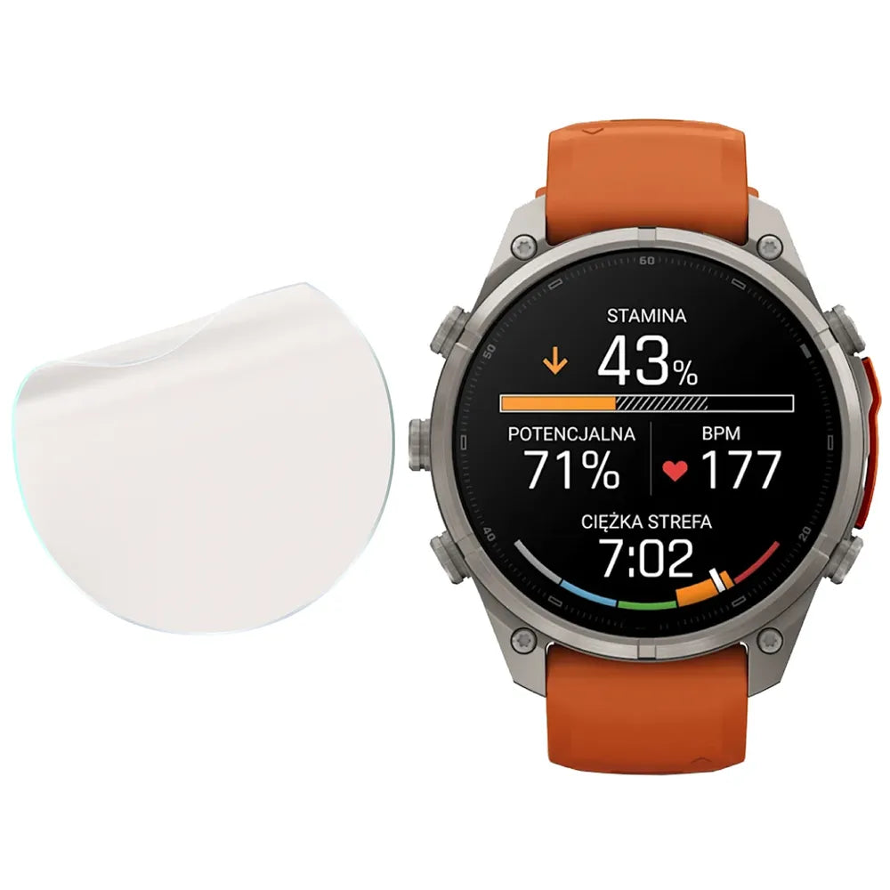 Matte Folie für Garmin Fenix 9 Pro (47 mm), Bizon Watch Film Matte Duo, 2 Stück (4/5)