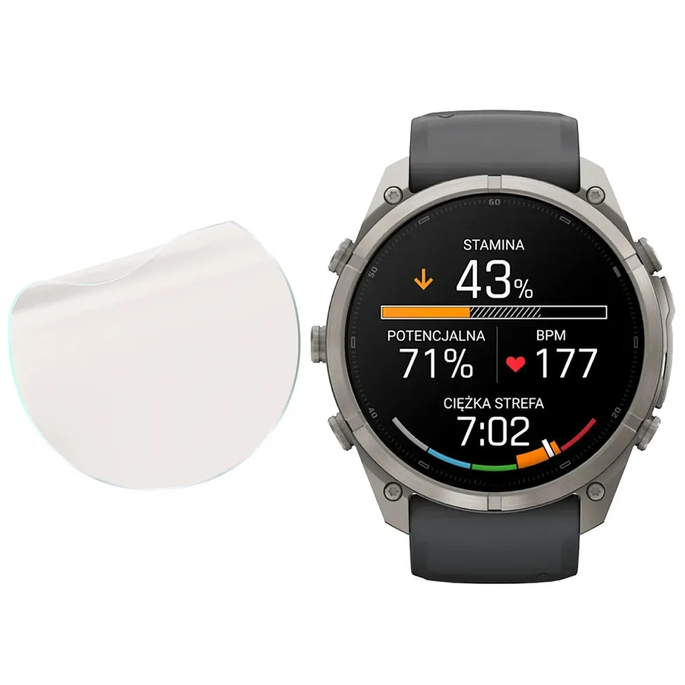 Matte Folie für Garmin Fenix 9 Pro (51 mm), Bizon Watch Film Matte Duo, 2 Stück (4/5)