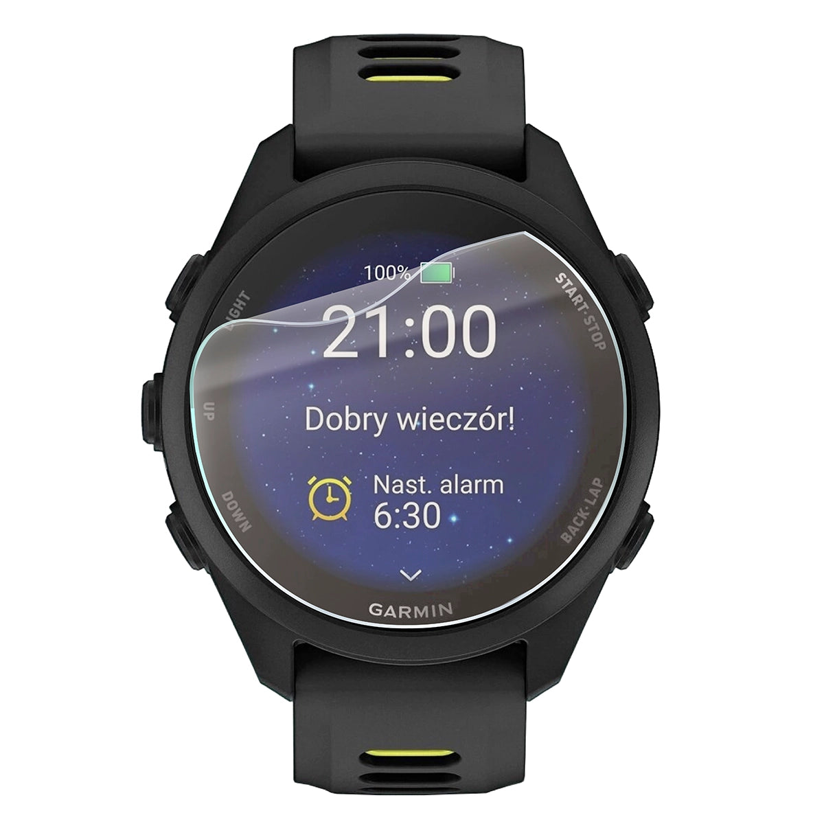 Matte Folie für Garmin Forerunner 170, Bizon Watch Film Matte Duo, 2 Stück