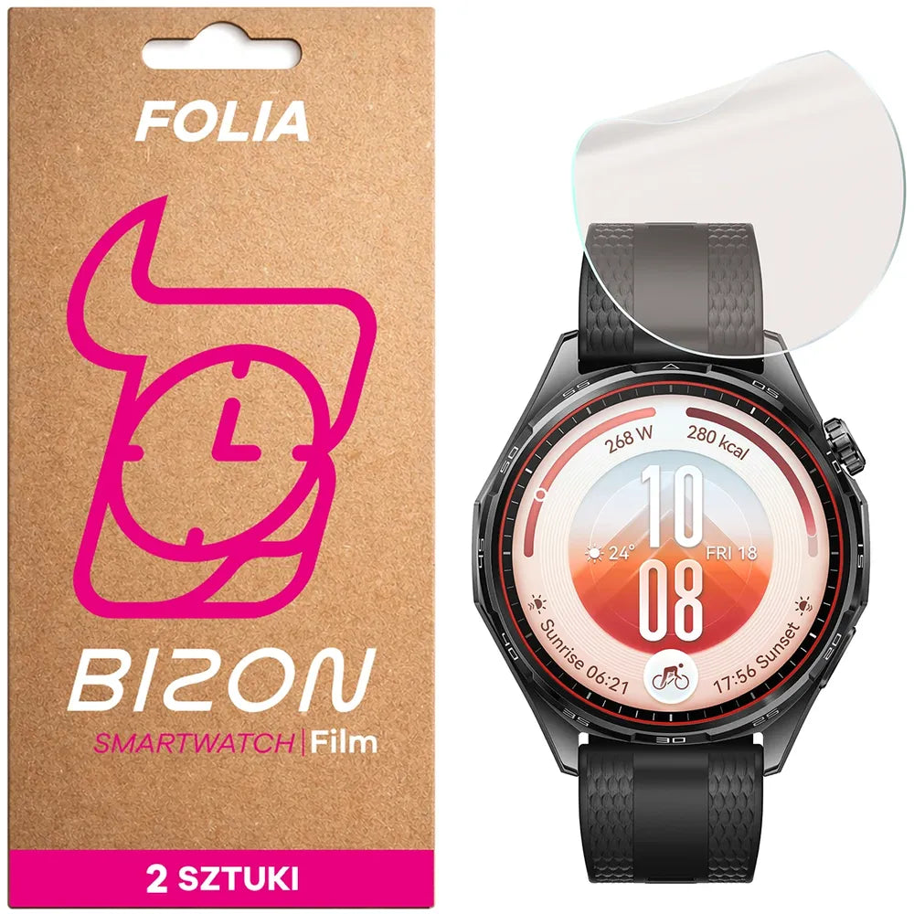 Matte Folie für Huawei Watch GT 7 46 mm, Bizon Watch Film Matte Duo, 2 Stück (1/5)