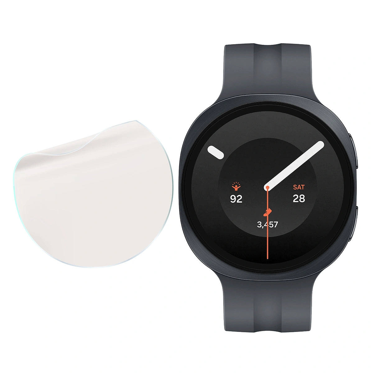 Matte Folie für Galaxy Watch 9 44 mm, Bizon Watch Film Matte Duo, 2 Stück