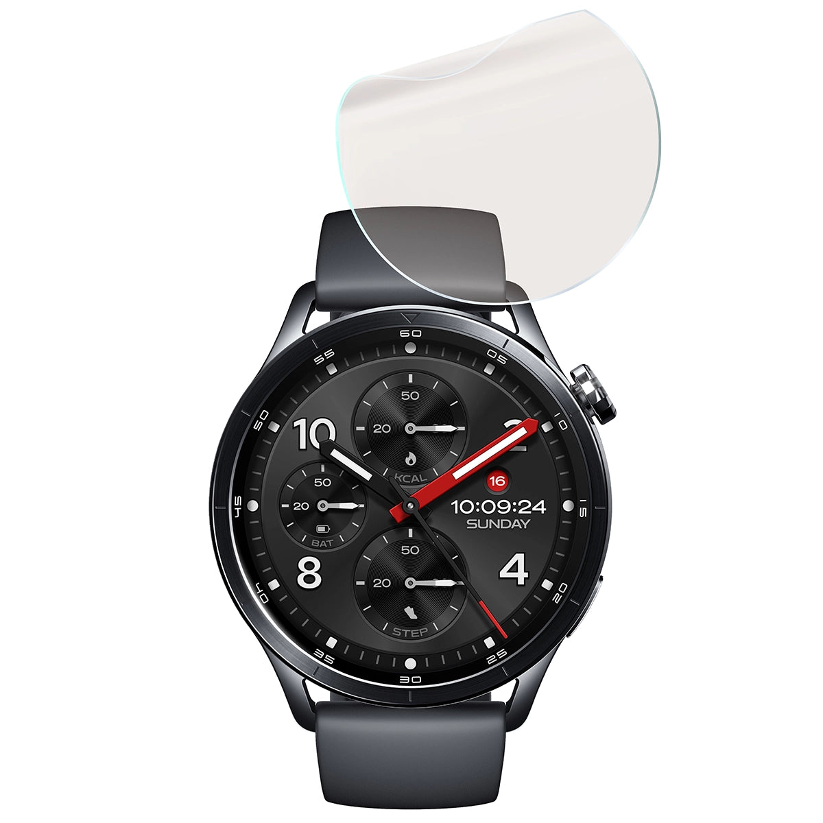 Matte Folie für Xiaomi Watch S5, Bizon Watch Film Matte Duo, 2 Stück