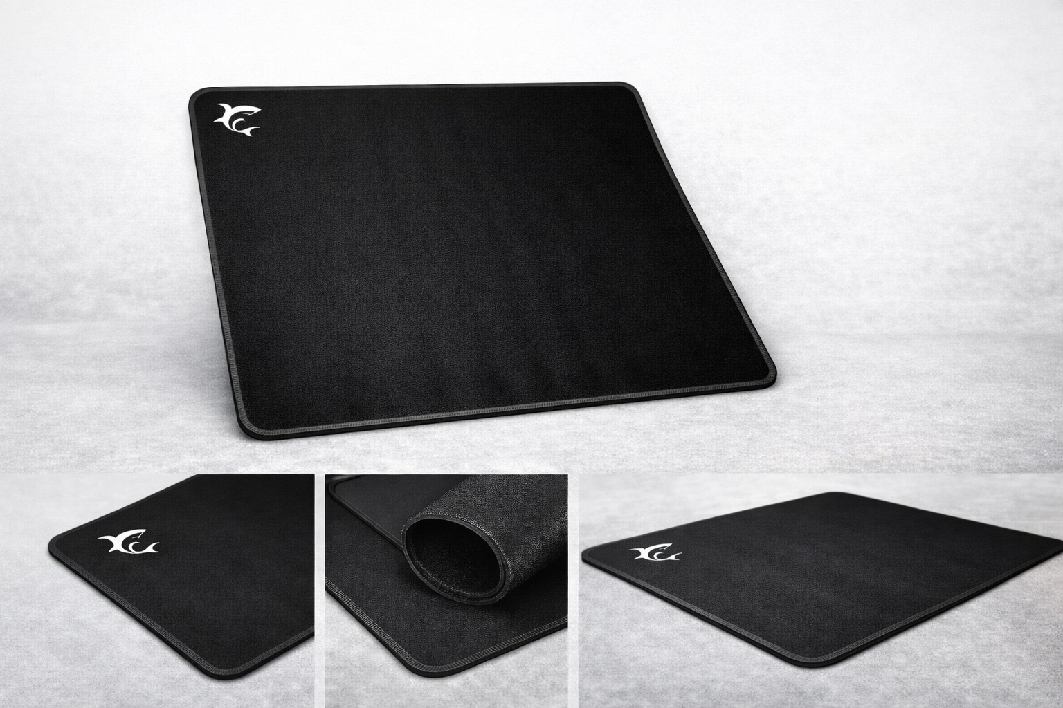 Gaming-Mauspad, White Shark BLACK KNIGHT, 400 x 300 mm, Schwarz