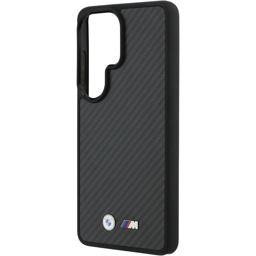 Aramid Handyhülle für Galaxy S26 Ultra, BMW M Kevlar Logo, Schwarz mit Kevlar