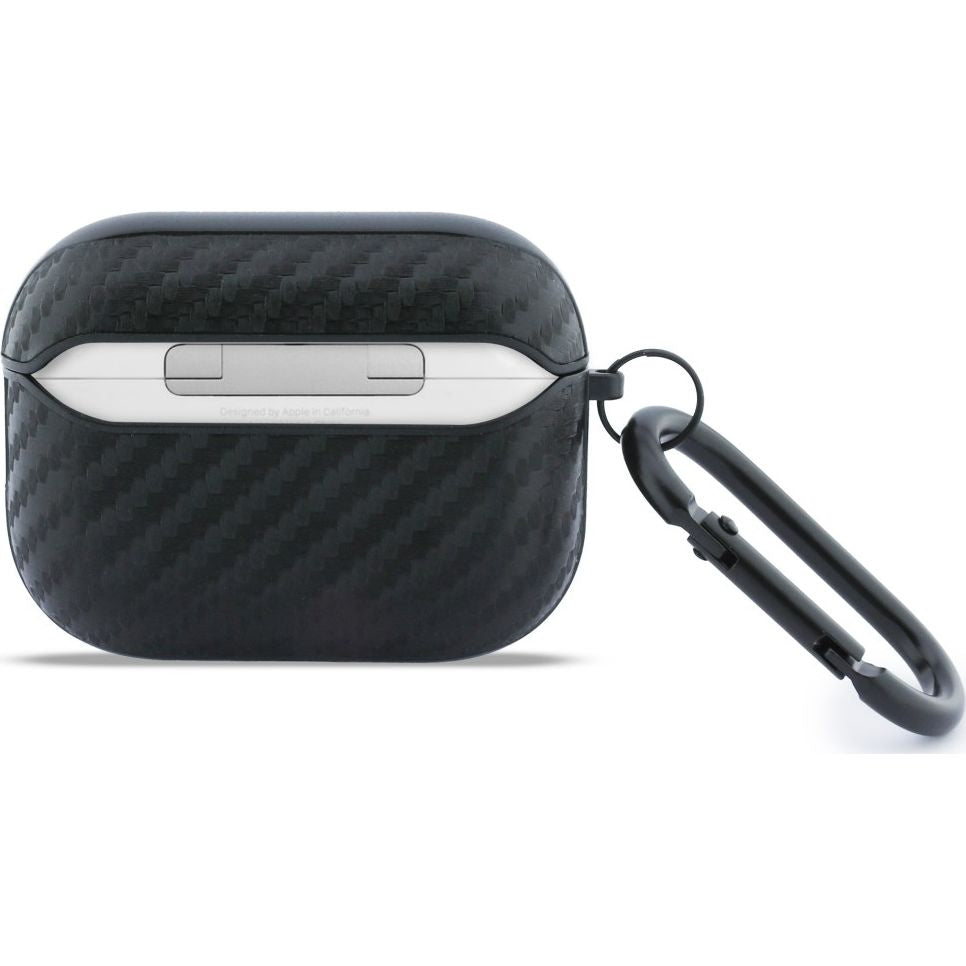 Hülle für AirPods Pro 3, BMW M Carbon Metal Logo, Schwarz Karbon