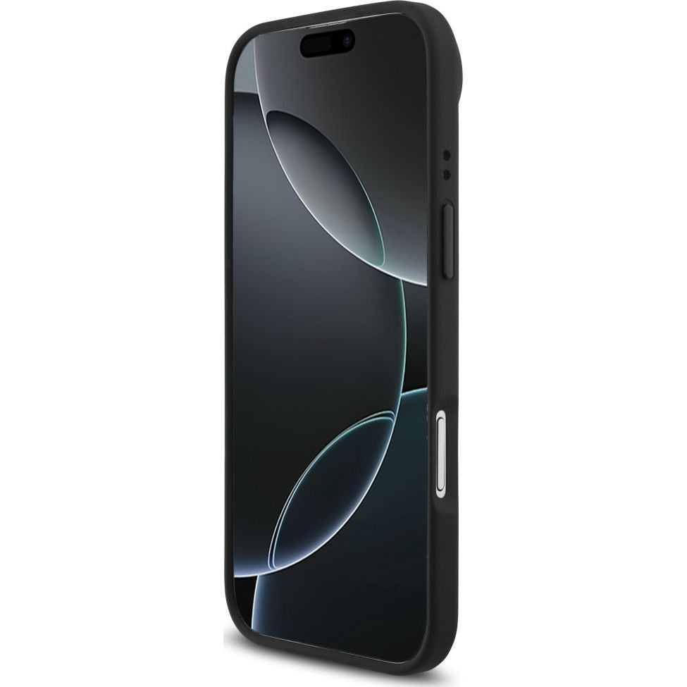 Handyhülle für iPhone Air, BMW M Carbon Line & Logo mit MagSafe, Schwarz mit roter Linie