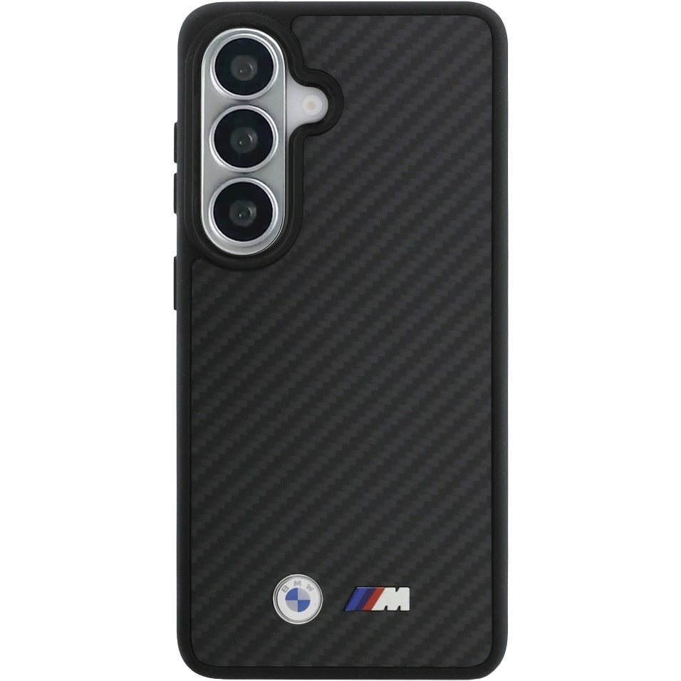 Aramid Handyhülle für Galaxy S26, BMW M Kevlar Logo, Schwarz mit Kevlar